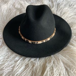 World Market Black Fedora Hat
